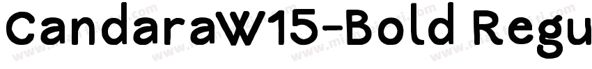 CandaraW15-Bold Regu字体转换